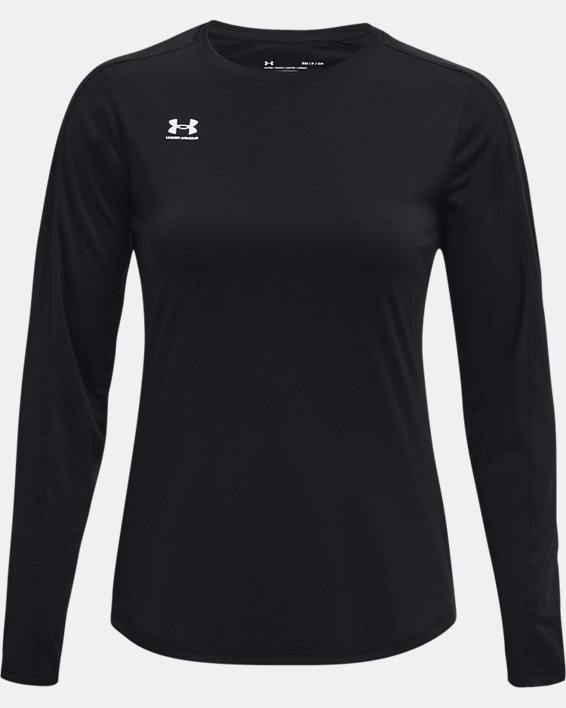 Damen UA Challenger Trainings-Langarmshirt, Black, pdpMainDesktop image number 4